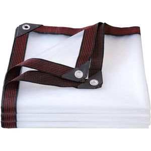 Transparant afdekzeil - waterdicht - 2 stuks - 6 m - buiten