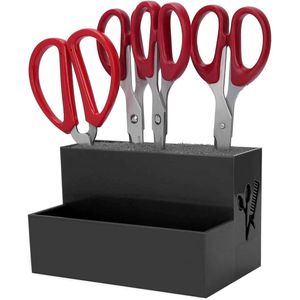 Professionele Schaarhouder voor Kappers - Scharen Opbergdoos Organisator - Kappersgereedschap en Kappersaccessoires (Zwart)