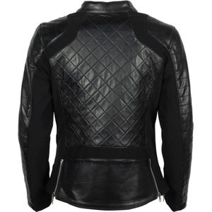 Helstons Kate Leather Soft Stretch Black Black Jacket L - Maat - Jas