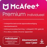 McAfee+ Premium - Individueel - Onbeperkt Apparaten - 1 Jaar - NL