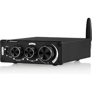 Nobsound - Bluetooth Versterker - HiFi Versterker - 2x100W Uitgang - 15M Bereik - Tone Control met Bypass - Geschikt voor 4-8Ω Luidsprekers