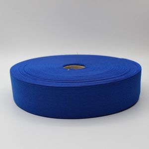 20 Meter Gekleurde ELASTIEK, Breedte 40MM, Kleur BLAUW 01