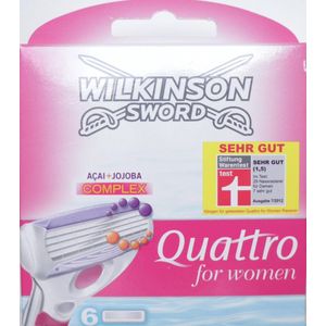 Wilkinson Sword quattro for women 6 scheermesjes