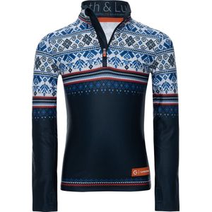 Gareth & Lucas Skipully The Fifty-Five - Kinderen maat 152 - 100% Gerecycled Polyester - Midlayer Sportshirt - Wintersport