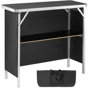 Elite Nest® opvouwbare draagbare bartafel - bartafel met barstoelen - bartafel keuken - bartafels - bartafel buiten - tradeshow podiumtafel voor party picknick tentoonstelling - omvat draagtas opbergplank en rok