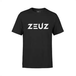 ZEUZ Sport T-Shirt Unisex - Sportkleding Man & Vrouw - Fitnesskleding Heren & Dames - Jongens & Dames Kleding voor Fitness, CrossFit & Gym - Maat XS - Zwart