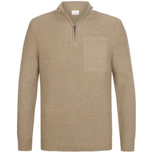 Profuomo - Pullover Half ZIP - Beige - Heren