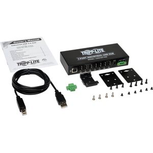 Tripp Lite U223-007-IND interface hub 480 Mbit/s Zwart