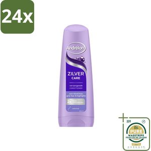 Andrélon – Conditioner – Zilver Care – 200 ml - Voordeelverpakking - 24 stuks - Gehighlight haar - Keratine conditioner