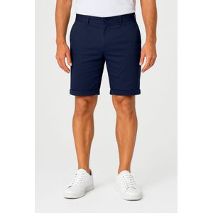 Smith & Solo korte broek heren - chino shorts heren - katoen Marineblauw S