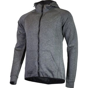 Rogelli Training Hoodie Met Rits - Heren - Grijs - Maat S