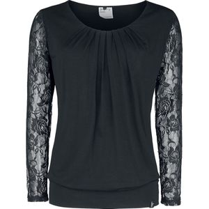 Forplay Debby Dames Shirt met lange mouwen - zwart - S