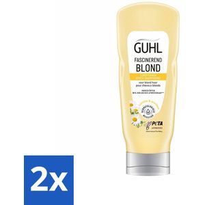 2 x Guhl - Conditioner - Colorshine Blond Glans - 200 ml - Blond Haar - Glans Conditioner - Conditioner Voor Blond Haar - Haarverzorging Blond - Haar Glans