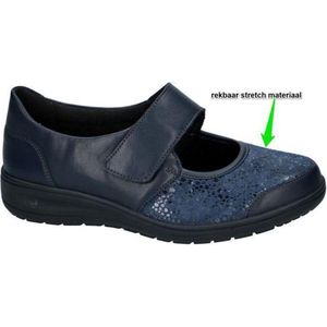 Solidus -Dames -  blauw - comfortschoenen - maat 41½