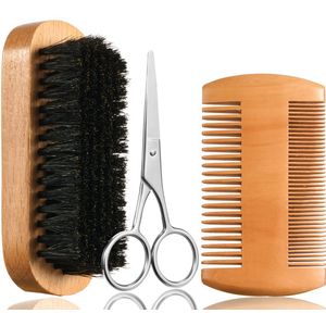 YONO Baardset - Baardborstel - Baardkam - Baardschaar - Baardverzorgingsets - Baard Verzorging Set