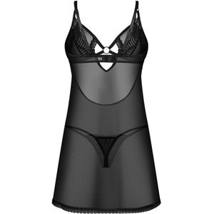 Obsessive – Babydoll & String – Zwart
