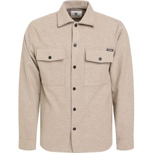 Gabbiano Overhemd Overshirt Diagonale Structuur 424750 4445 Taupe Mannen Maat - S