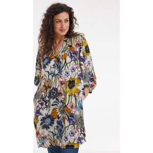 DIDI Dames Tunic Debbie Ecru Petals print maat 38