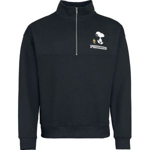 Peanuts Peanuts - Snoopy and Woodstock - Trui met rits Heren Sweatshirts - zwart - S
