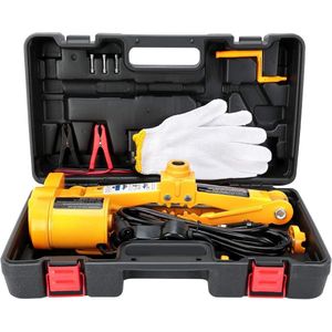 JHubers Goods - Elektrische krik 12V hydraulisch, automatische schaarkrik voor SUV en bestelwagen, inclusief kogellagers - ideaal voor garage en nooduitrusting (3 ton)