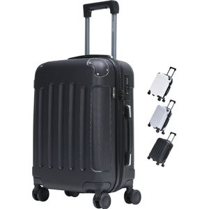 Pathsail® Handbagage Koffer 40L x 55CM - ABS - Lichtgewicht Trolley - Incl. TSA slot & Spinner wielen - Zwart