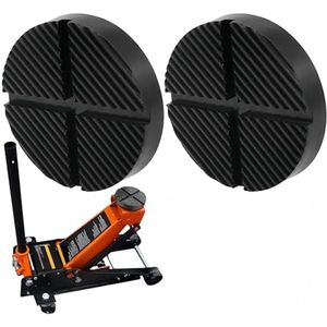 Universele rubberen pads voor garagekrik - 2 stuks zwart