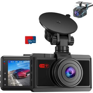 ApexArte® Dashcam voor Auto - Dualdashcam Voor en Achter - Full HD - 1080 - Zwart