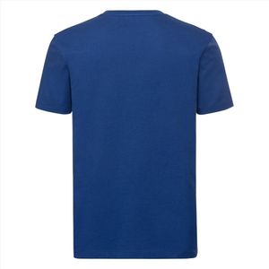 Russell - Pure Organic T-Shirt - Blauw - 100% Biologisch Katoen - XS