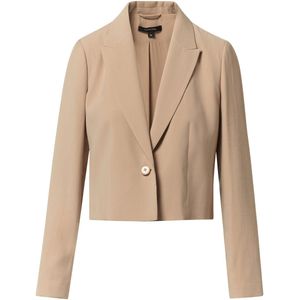 Blazers - Effen - Knoopsluiting - Gedeeltelijk Gevoerd - Losse Pasvorm - Lange Mouw