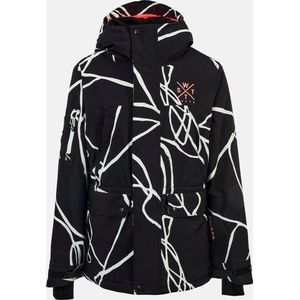 WATTS - Clever - Ski Jas - Zwart/Wit/Roze - Dames