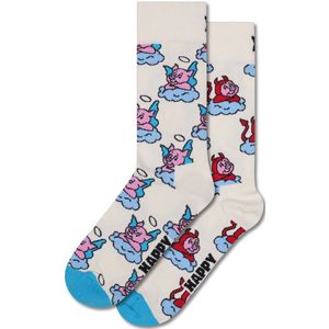 Happy Socks - Volwassen Uniseks 2-Pack Goed Slecht Varkentje Sokken Cadeauset / Maat 36-40