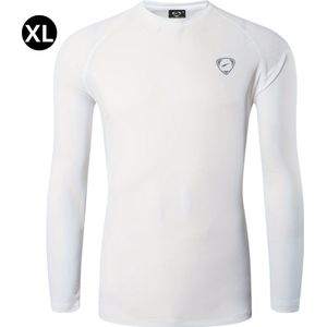 Livano Rash Guard - Surf Shirt - Zwemkleding - UV Beschermende Kleding - Voor Zwemmen - Surfen - Duiken - Wit - Maat M