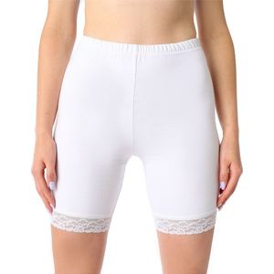 Bellivalini Dames Leggings - Shorts - Korte - Viscose - Wielershorts - BLV-BLV50-225-LE - Wit - S