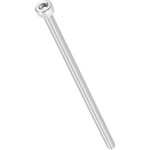 Allecto plus - Zeskantige cilinderkopschroeven 50 stuks M3-0,5 x 60 mm roestvrij staal 304 volledige schroefdraad Allen Drive voor 3D-printer ventilator koeling vervanging zilver.