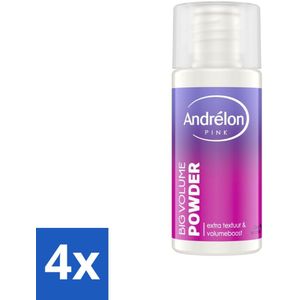 Andrélon - Pink - Big Volume - Stylingpoeder - Voordeelverpakking - 4 stuks