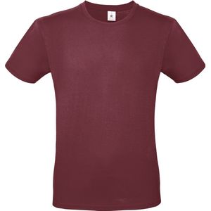 Classic E150 T-shirt B&C Collectie Burgundy Rood Maat L