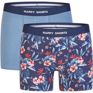 Happy Shorts - Boxershorts - Marine - 2er-Pack - Jersey