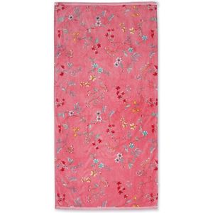 PIP Studio badgoed Les Fleurs roze - handdoek 70x140 cm