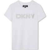 Dkny D62406 T-shirt Met Korte Mouwen Wit 16 Years Jongens,Meisjes