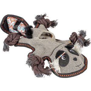 Duvoplus - Speelgoed Voor Dieren - Hond - Canvas Wasbeer 34x23x5cm Grijs - 1st
