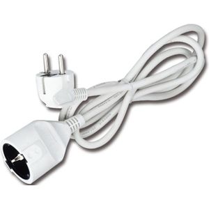 Aigi - Gamon - Verlengsnoer - Wit - 3 Meter - 16A Capaciteit