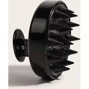 Shampoo massageborstel - siliconen massageborstel voor de haren - haar massage borstel - Hoofdhuid borstel - Haargroei & anti roos - Zwart