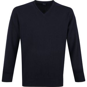 William Lockie - Pullover - V-hals - Antraciet - Lamswol