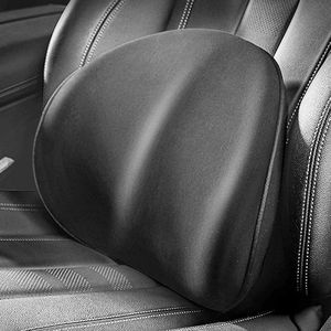 Lumbale Ondersteuning Kussen Ergonomisch Geheugenschuim voor Rugondersteuning en Pijnverlichting - Lendenkussen - Lendensteunkussen - Zwart Ergonomische rugkussen