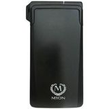 Myon - Pijpaansteker - Zwart - Jetflame en Zachte Vlam - 2 Jaar Garantie