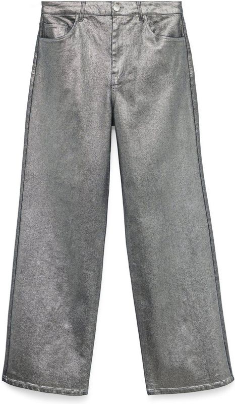 VERO MODA - VMTESSA HR WIDE GLITTER FOIL JEANS - Dames - Jeans