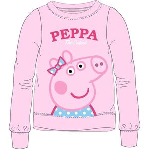 Lichtroze fleece trui/sweater van Peppa Pig, maat 98 104