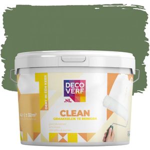 Decoverf clean muurverf olijfgroen, 4L
