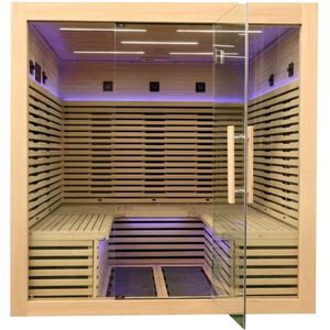 High-end infrarood-hoeksauna voor 6 personen - Holl's Canopée 6 sauna