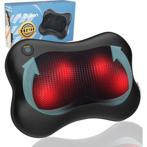 Shiatsu Massage Kussen met Warmte - Ergonomisch en Draagbaar voor Rug, Nek en Schouders